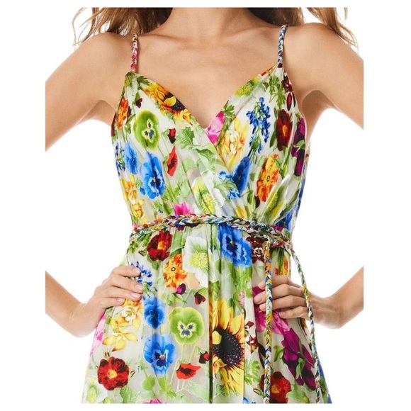 Alice + Olivia | Dresses | Alice Olivia Samantha Wrap Belted Maxi Dress |  Poshmark